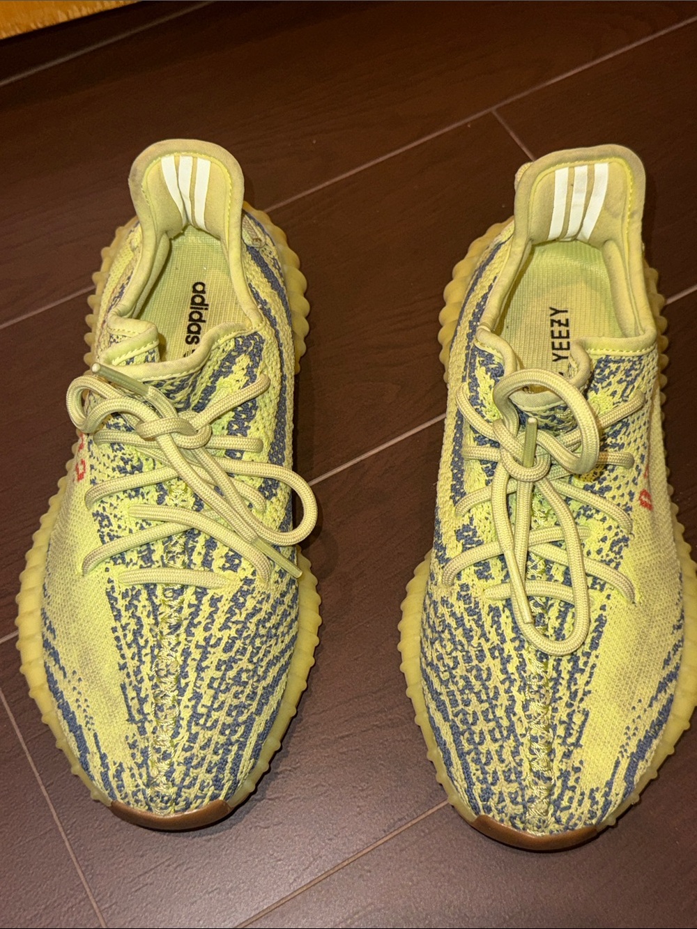 adidas Yellow & Gray YEEZY Boost Style Sneakers Mens 5.5